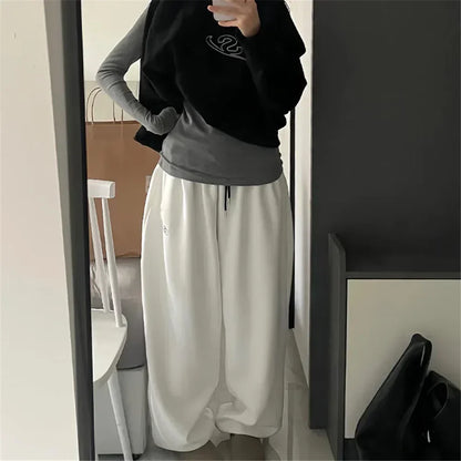 Dames Sweatpants Oversized Grijs Comfortabel