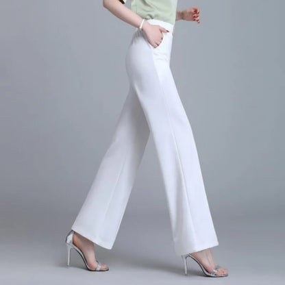 Luchtige Cropped Broek van IJszijde Stof