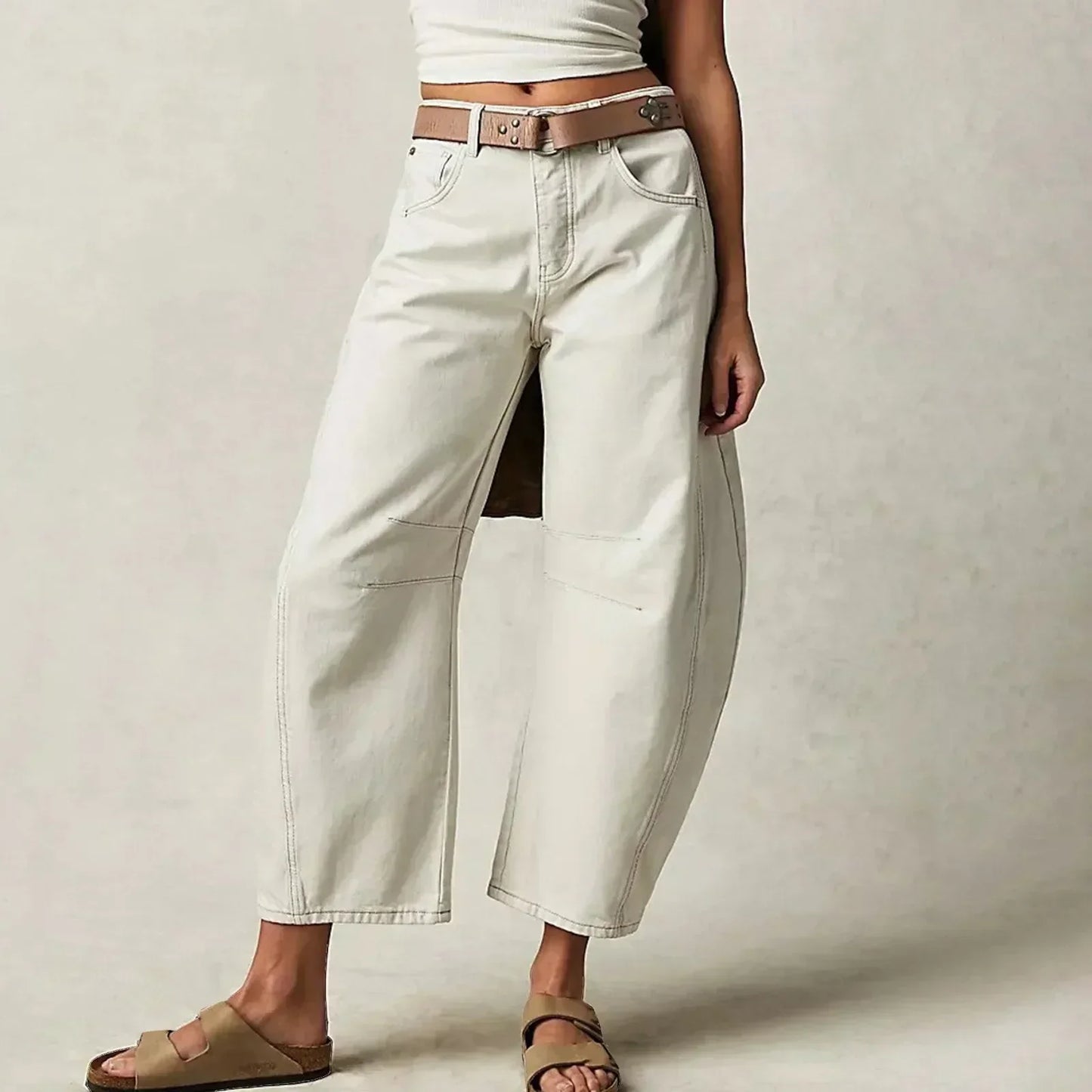 Dames Jeans Wijd Been Comfort Fit Zittend