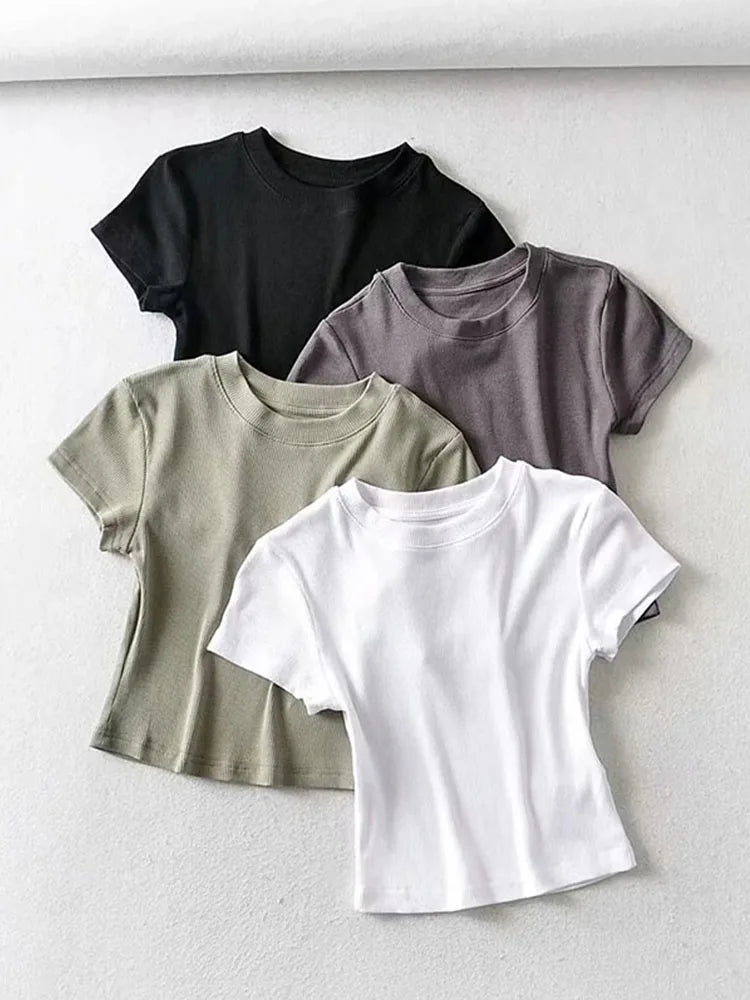 Zomerse Crop Top Vrouwelijk Strak Fit - StudioMarella