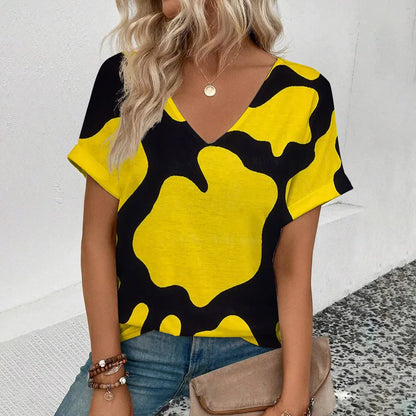 Zomer T-shirt Trendy Kleuren Katoen