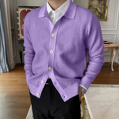 Heren Cardigan Button-Up Klassieke Stijl Comfortabel