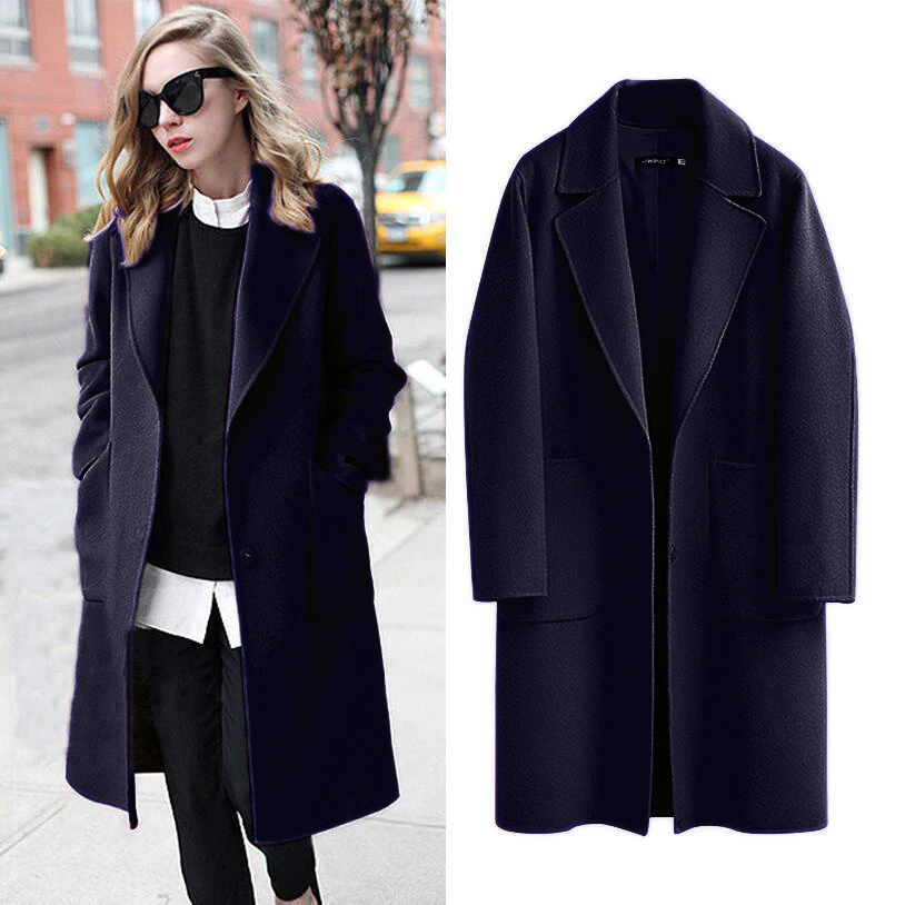 Dames Trenchcoat XL Oversized Warm voor Herfst en Winter