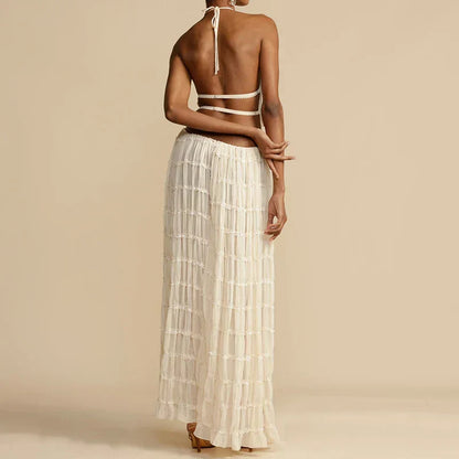 Lilou | Completo Elegante con Top Pieghevole e Maxi Gonna 5