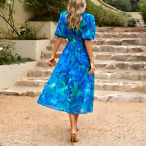 Zomerjurk Bloemenprint Elegant en Luchtig