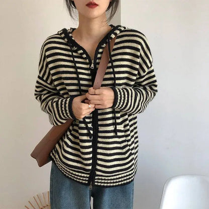 Heren Hoodie Gestreept Casual Trui
