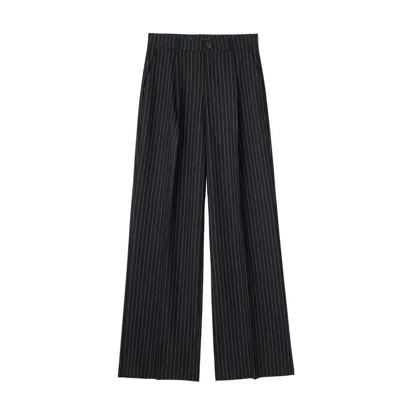 Dames Oversized Pantalon Beige Losse Zomerbroek