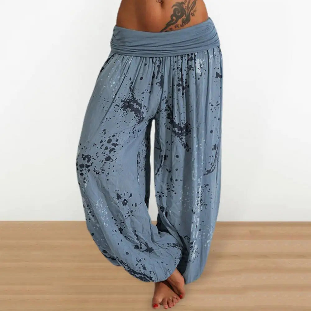 Dames Zomerbroek Tie Dye Print Comfortabel