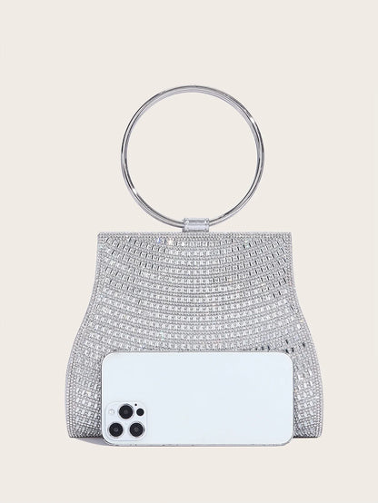 Satijn Avondclutch Luxe Glanzend Klein