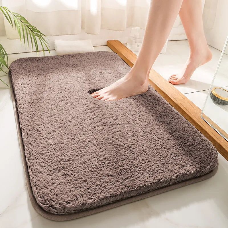 Badmat Microvezel Dik 40x60 50x80 60x90 cm Grijs Badkamer Antislip Absorberend Zachte Badkamermat Wasbaar Douchemat