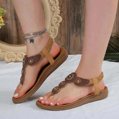Elegante Zomer Sandalen voor Vrouwen Amberkleur