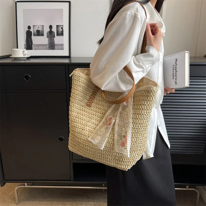 Woven Tas Zomer Stijl Lichtgewicht