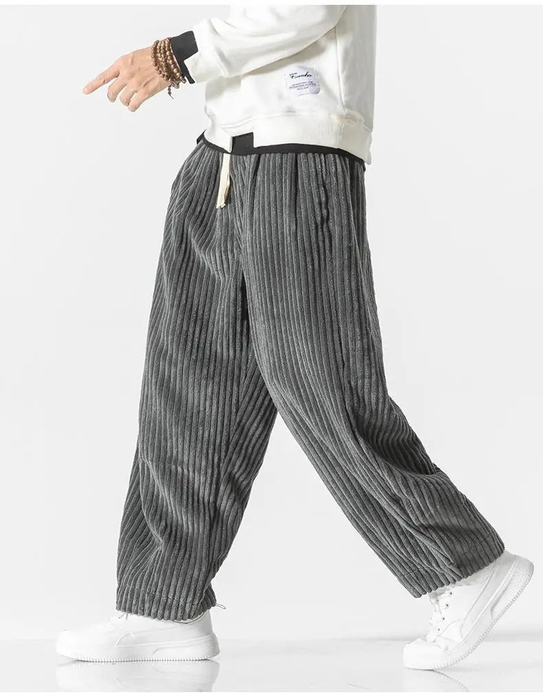 Heren Joggingbroek Ribgebreid Relaxed Fit Elastisch