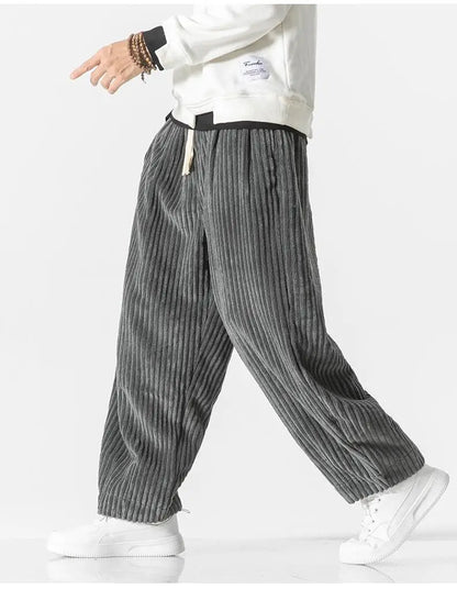 Heren Joggingbroek Ribgebreid Relaxed Fit Elastisch
