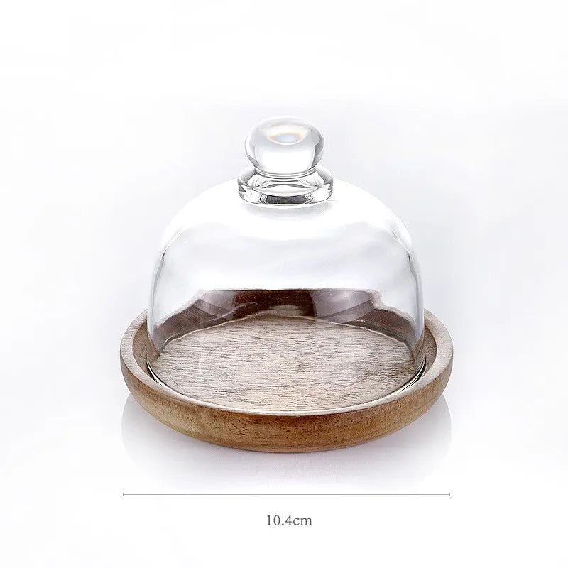Glazen Voorraadpot met Houten Deksel voor Keuken & Voorraad