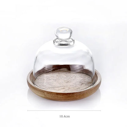 Glazen Voorraadpot met Houten Deksel voor Keuken & Voorraad