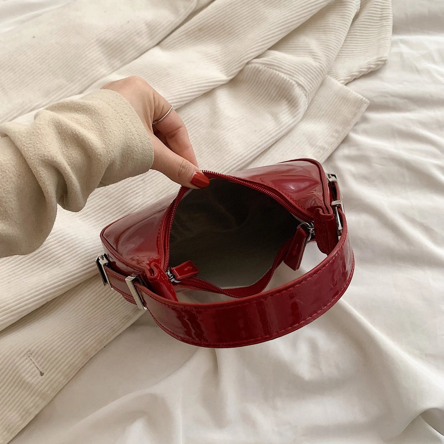 Vintage Schoudertas voor Dames Groot en Ruim