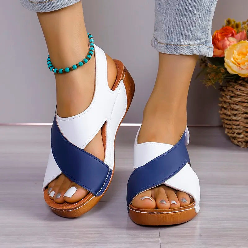 Zomer Sandalen met Elegante Hak en Zachte Banden