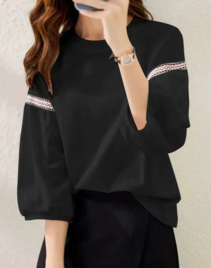 Zomerblouse Vrouwelijk Luchtig met Riemdetails