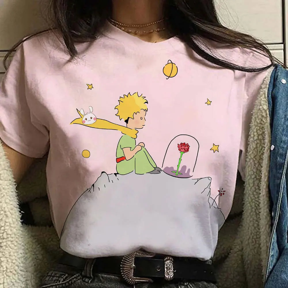 Kleurrijke Tees met Cartoon Print voor Mannen en Vrouwen