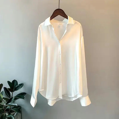 Koreaans Shirt Lange Mouwen Casual Stijl