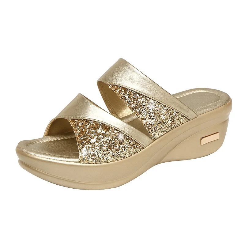Glitter Slingback Schoenen met Hak - StudioMarella
