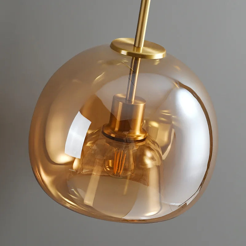 Moderne LED plafondlamp van glas – design plafondverlichting met E27 fitting voor woonkamer, slaapkamer en keuken