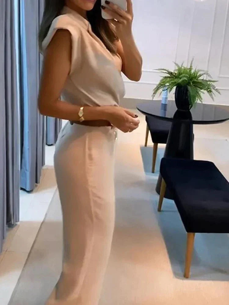 Vrouwelijke Bodycon Set 2-Delig Elegant Zwart - StudioMarella