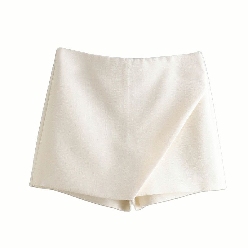 Korte Skort Broek met Rok Effect voor Vrouw