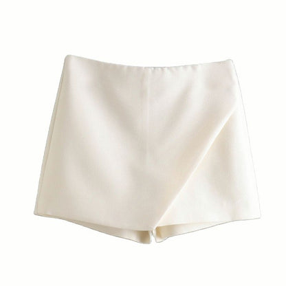Korte Skort Broek met Rok Effect voor Vrouw