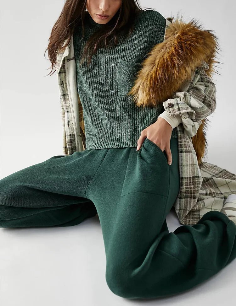 Dames Leer Vest Zwart Elegant Model