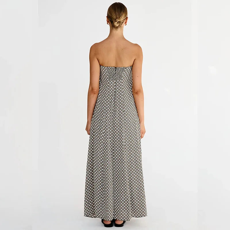Zomerjurk Off-shoulder Allegra Mooie Vrouwelijke Jurk