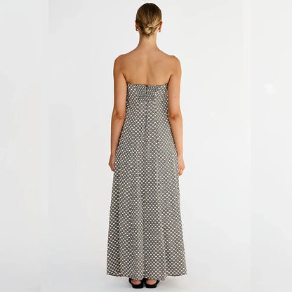 Zomerjurk Off-shoulder Allegra Mooie Vrouwelijke Jurk