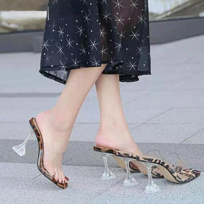 Transparante Sandalen voor Vrouw Glitter Zomer
