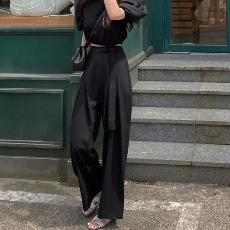 Elegante Kanten Plooibroek voor Vrouw