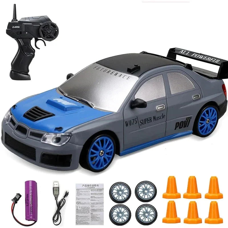 Minidrifter speelgoedauto RC-auto drift racer 2.4GHz afstandsbediening snelheid indoor outdoor kids jongens meisjes cadeau radiobestuurbare auto elektrisch voertuig