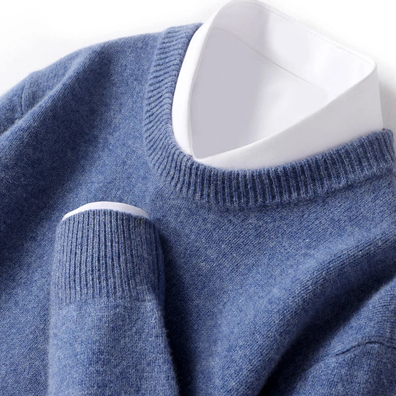 Merino Wollen Sweater Heren Warm en Comfortabel