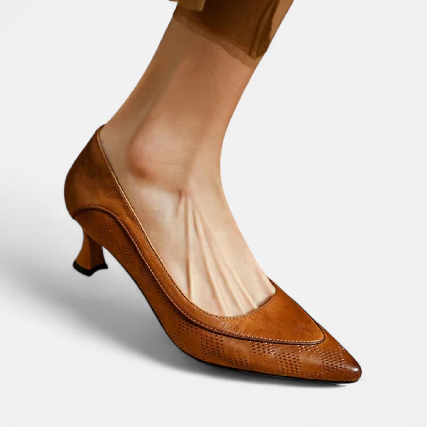 Dames Leren Pumps Met Hak