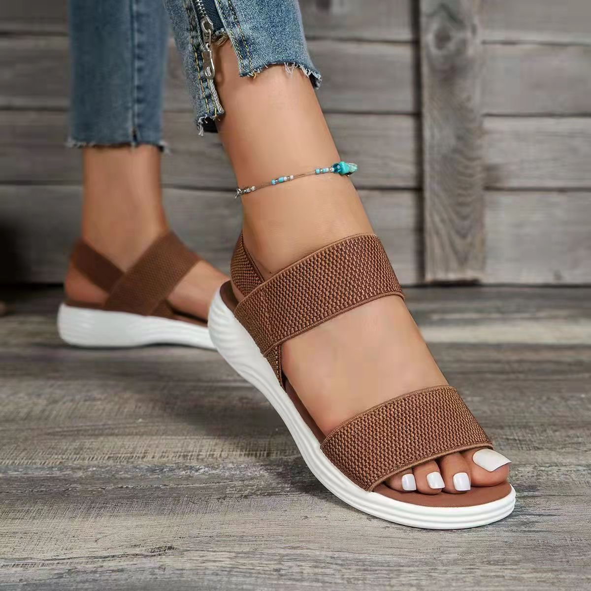 Comfortabele dames sandalen met orthopedische zool voor zomer