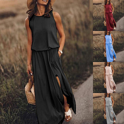 Zomerjurk Lange Jurk Vrouwelijk Elegante Stijl