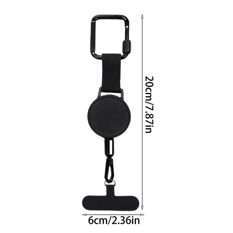 Intrekbare Telefoonhouder met Diefstalbeveiliging en Riemclip voor Actieve Levensstijl