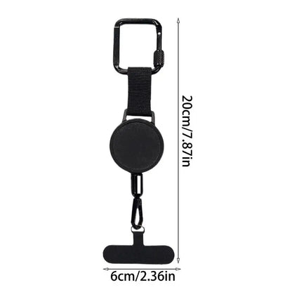 Intrekbare Telefoonhouder met Diefstalbeveiliging en Riemclip voor Actieve Levensstijl