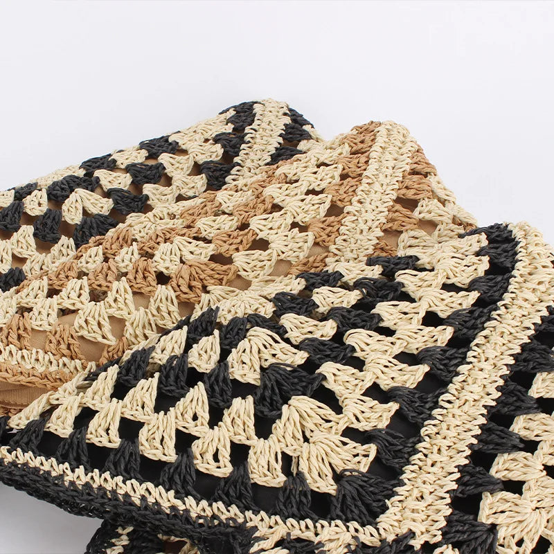 Vakantie Strandtas van Rieten Stro met Vintage Look