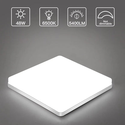 Badkamerlamp Plafond LED Vierkant 48W 6500K IP44 5400LM