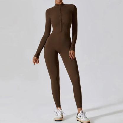 Jumpsuit Vrouw Sportief Naadloos Comfortabel