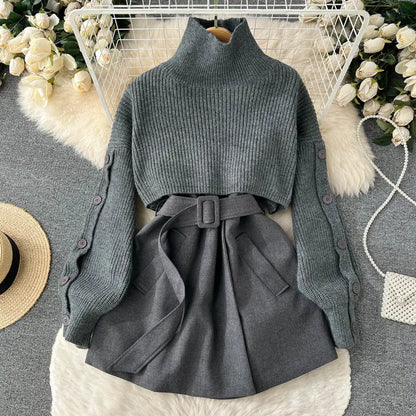 Dames Gebreide Set Warm en Stijlvol