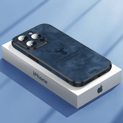 Smartphone Hoesje in Leerlook — Slank Design met Valbescheming & MagSafe-Compatibiliteit voor iPhone 16/15/14/13/12