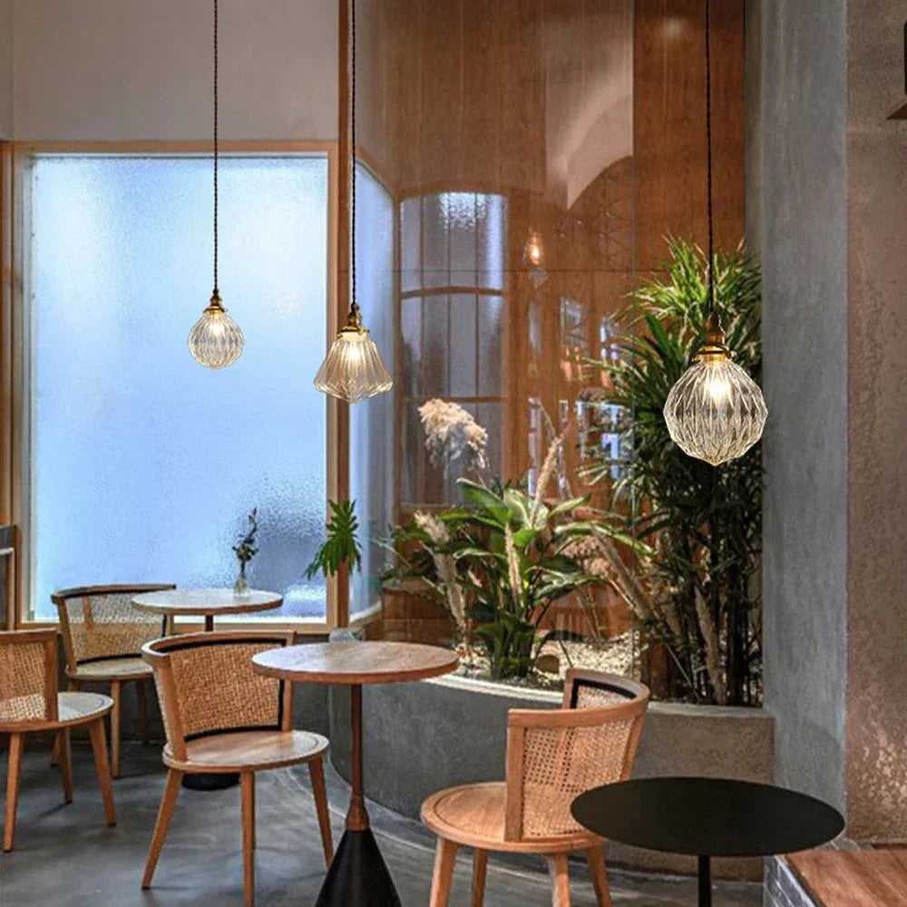 Hanglamp Kristalglas Transparant Scandinavisch Retro E27 15cm LED Eetkamer Woonkamer Minimalistisch
