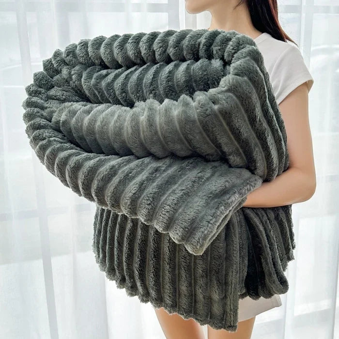 Sansoti Flanellen Dekbedovertrek 240x220 cm | Zacht Fleece & Dubbelzijdig | Luxe Hotelcomfort