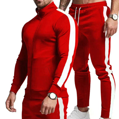 Heren Sportoutfit 2-Delig Trainingspak Comfortabel